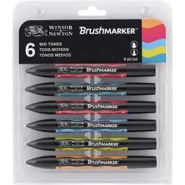 Winsor & Newton: Brush Marker: Set of 6