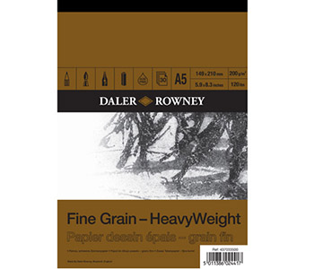 Daler Rowney: Fine Grain Heavyweight Paper Pad - 200gsm - 30 Sheets